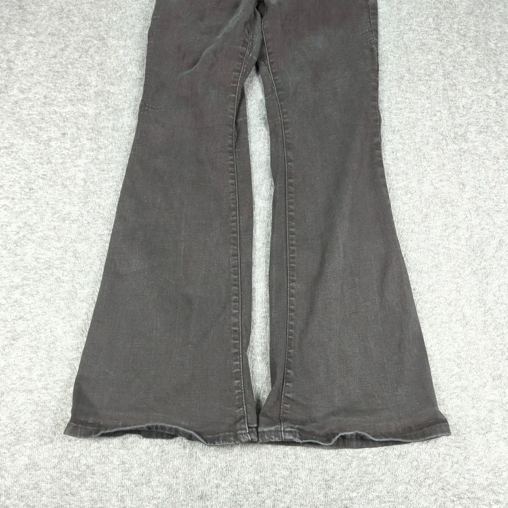 Levis Jeans Womens 29 Black 726‎ Flare Stretch Casual Hippie Boho